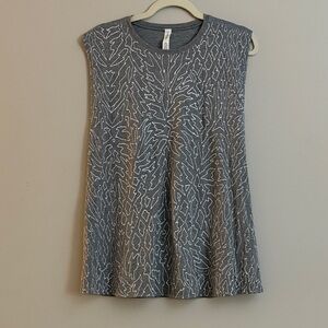 lululemon athletica Pima Cotton Gray Muscle Tank Size 12